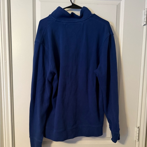Tommy Hilfiger Men’s Blue Quarter-Zip Sweater, Blue, Large, EUC - Picture 3 of 3